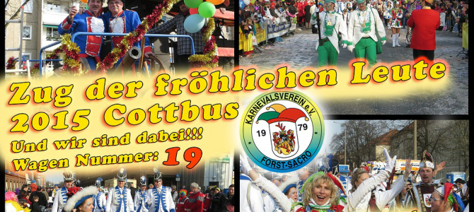 Zug der Fröhlichen Leute. Wir sind dabei!!!