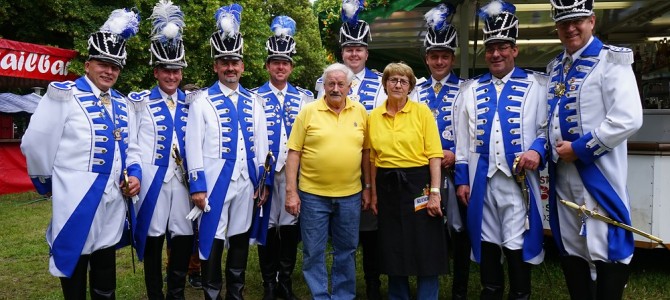 Unsere Prinzengarde zur Eröffnung der Rosengartenfestspiele