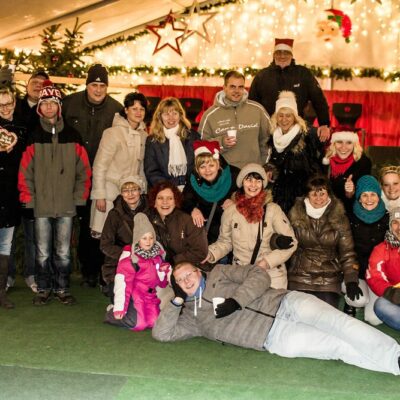 Besuch auf dem Weihnachtsmarkt.
