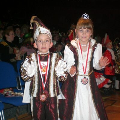 Spatzengala in Cottbus mit unserem Kinderprinzenpaar Tom und Laura.