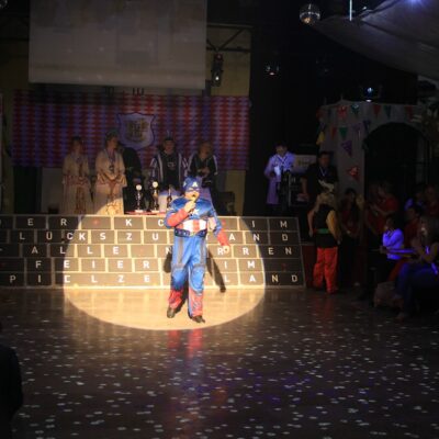 Der Moderator und Präsident von Kolkwitz.