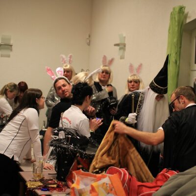 Stress im Umkleideraum.