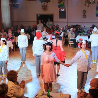 Beim Seniorenkarneval.