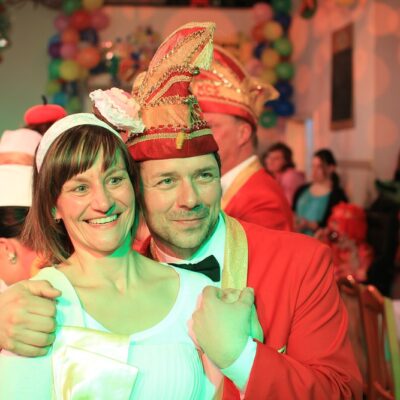 Beim Seniorenkarneval.