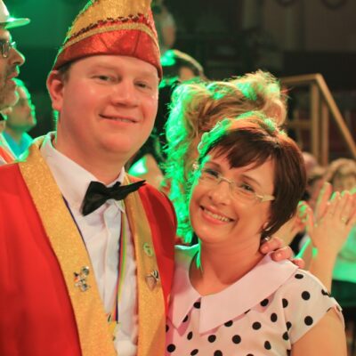 Beim Seniorenkarneval.