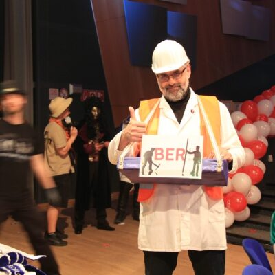 Kurz vor dem Auftritt.