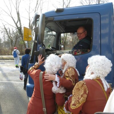 So einen schönen Rückblick hat der Truckfahrer selten.