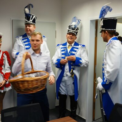 Unser junger Bürgermeister war gut vorbereitet.