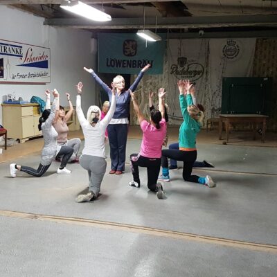 Die Runzelfunken üben und üben und üben für ein perfekten Tanz. 